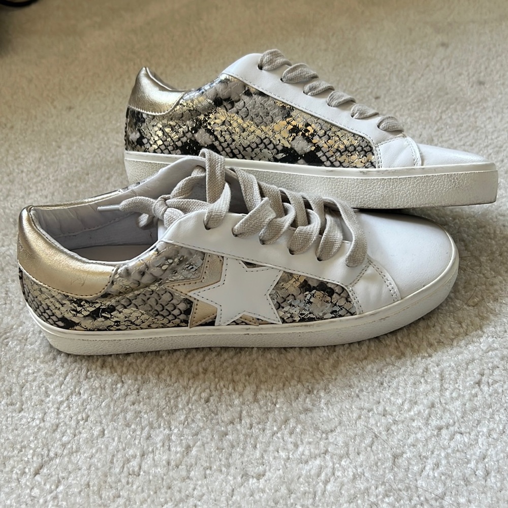 Steve Madden N90 snake skin sneakers